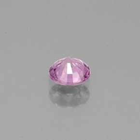 Zafiro violeta natural de 0,42 ct, corte redondo, VVS-VS
