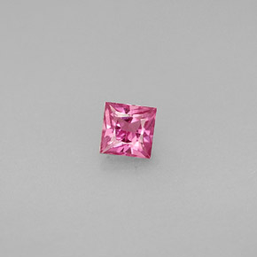 Zafiro rosa natural de 0,46 ct, cuadrado, VS