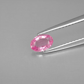 Zafiro rosa natural de 0,44 ct, corte óvalo, VS