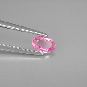 Zafiro rosa natural de 0,44 ct, corte óvalo, VS