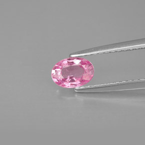 Zafiro rosa natural de 0,61 ct, corte óvalo, VS