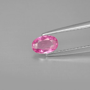 Zafiro rosa natural de 0,51 ct, corte óvalo, VVS-VS
