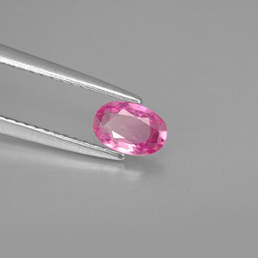 Zafiro rosa natural de 0,51 ct, corte óvalo, VVS-VS