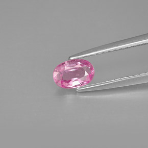 Zafiro rosa natural de 0,47 ct, corte óvalo, VVS-VS