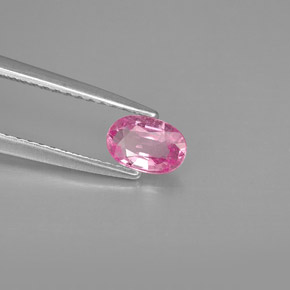 Zafiro rosa natural de 0,47 ct, corte óvalo, VVS-VS