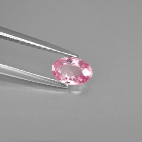 Zafiro rosa natural de 0,60 ct, corte óvalo, VVS