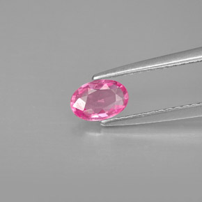 Zafiro rosa natural de 0,49 ct, corte óvalo, VVS