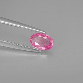 Zafiro rosa natural de 0,49 ct, corte óvalo, VVS