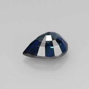 Zafiro azul natural de 1,42 ct, en forma de pera, VVS