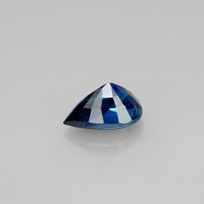 Zafiro azul natural de 1,12 ct, en forma de pera, VVS