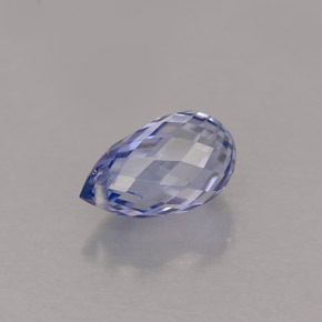 Zafiro azul natural de 1,19 ct, briolette, VVS