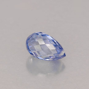 Zafiro azul natural de 1,11 ct, briolette, VS