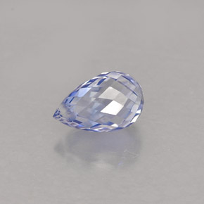 Zafiro azul natural de 0,96 ct, briolette, VVS-VS