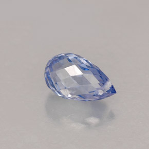 Zafiro azul natural de 1,12 ct, briolette, VS-SI