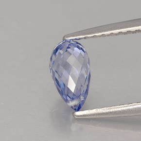 Zafiro azul natural de 1,12 ct, briolette, VS-SI