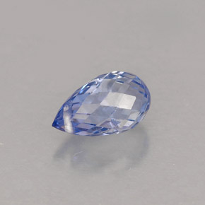 Zafiro azul natural de 1,12 ct, briolette, VS-SI