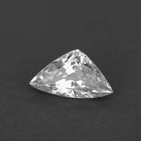 Zafiro blanco natural de 1,62 ct, trillón, VVS