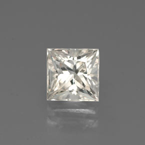 Zafiro blanco natural de 1,49 ct, cuadrado, VVS-VS