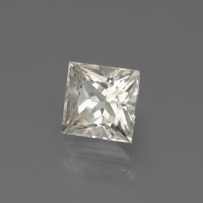 Zafiro blanco natural de 1,49 ct, cuadrado, VVS-VS
