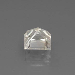 Zafiro blanco natural de 1,49 ct, cuadrado, VVS-VS