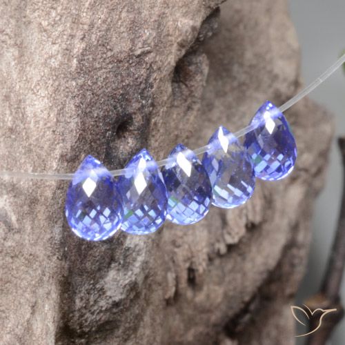 2.29ctw Natural Intense Blue  Zafiro, Corte Briolette, VVS-VS