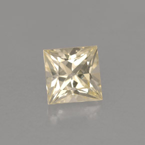 Zafiro amarillo natural de 1,01 ct, cuadrado, VVS-VS