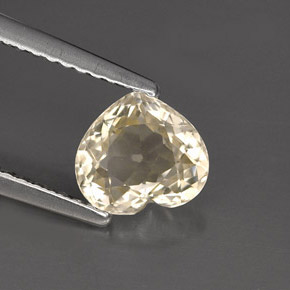 Zafiro amarillo natural de 1,54 ct, forma de corazón, VVS-VS
