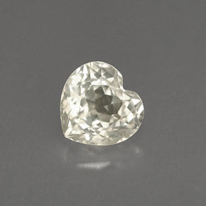 Zafiro amarillo natural de 1,15 ct, forma de corazón, VVS-VS