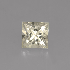 Zafiro amarillo natural de 0,96 ct, cuadrado, VVS-VS
