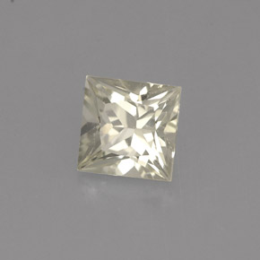 Zafiro amarillo natural de 0,96 ct, cuadrado, VVS-VS