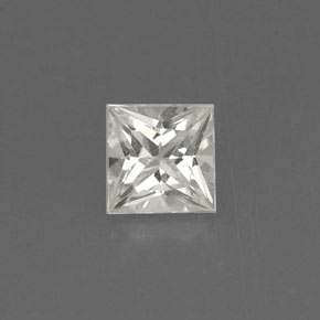 Zafiro amarillo natural de 0,75 ct, cuadrado, VVS-VS