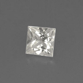 Zafiro amarillo natural de 0,75 ct, cuadrado, VVS-VS