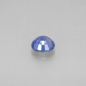 Zafiro azul natural de 0,62 ct, corte redondo, VS