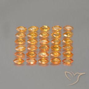 2.72ctw Natural Naranja claro Zafiro, Marquesa, VS