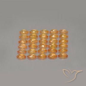 Gemas de Zafiro Naranja claro natural de 2.72 ct, Marquesa, VS