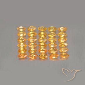 3.35ctw Natural Naranja claro Zafiro, Marquesa, VS