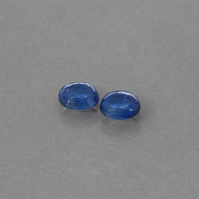 Gemas de zafiro azul natural de  ct, transparente, transparente / translúcido
