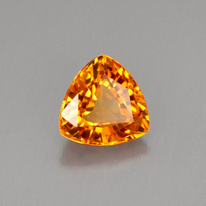 Zafiro naranja natural de 0,78 ct, trillón, VS