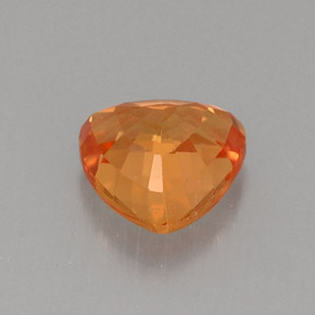 Zafiro naranja natural de 0,93 ct, trillón, VVS-VS