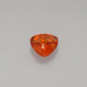 Zafiro naranja natural de 0,80 ct, trillón, VVS-VS