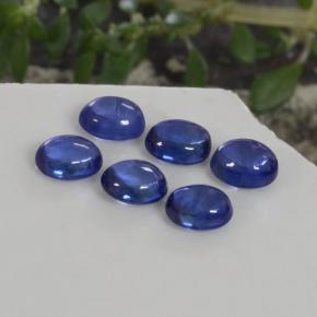 Gemas de zafiro azul natural de 2,27 ct, corte óvalo, transparente