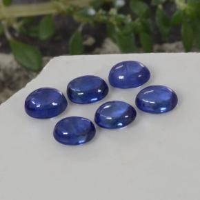 Gemas de zafiro azul natural de 2,27 ct, corte óvalo, transparente