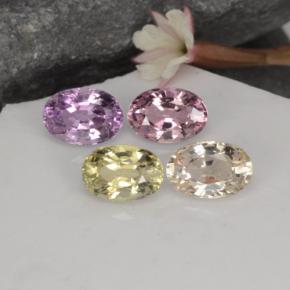 Gemas de zafiro multicolor natural de 2,75 ct, corte óvalo, VVS-VS