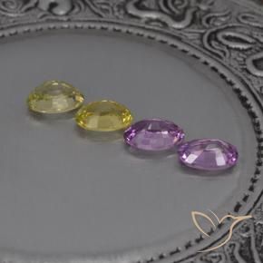 Gemas de zafiro multicolor natural de 2,15 ct, corte óvalo, VVS-VS