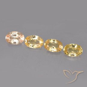 Gemas de zafiro multicolor natural de 2,12 ct, corte óvalo, VVS-VS
