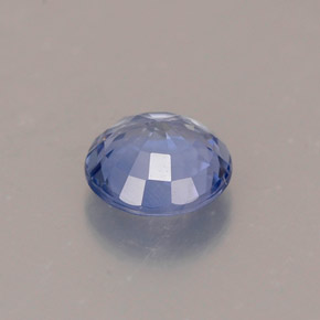 Zafiro azul natural de 0,83 ct, corte redondo, VS