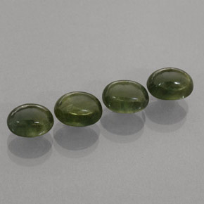 Gemas de zafiro verde natural de  ct, transparente, transparente / translúcido