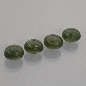 Gemas de zafiro verde natural de  ct, transparente, transparente / translúcido
