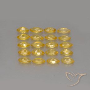 Gemas de zafiro amarillo natural de 2,26 ct, marquesa, VVS-VS