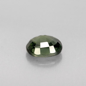 Zafiro verde natural de 0,79 ct, corte óvalo, VVS-VS